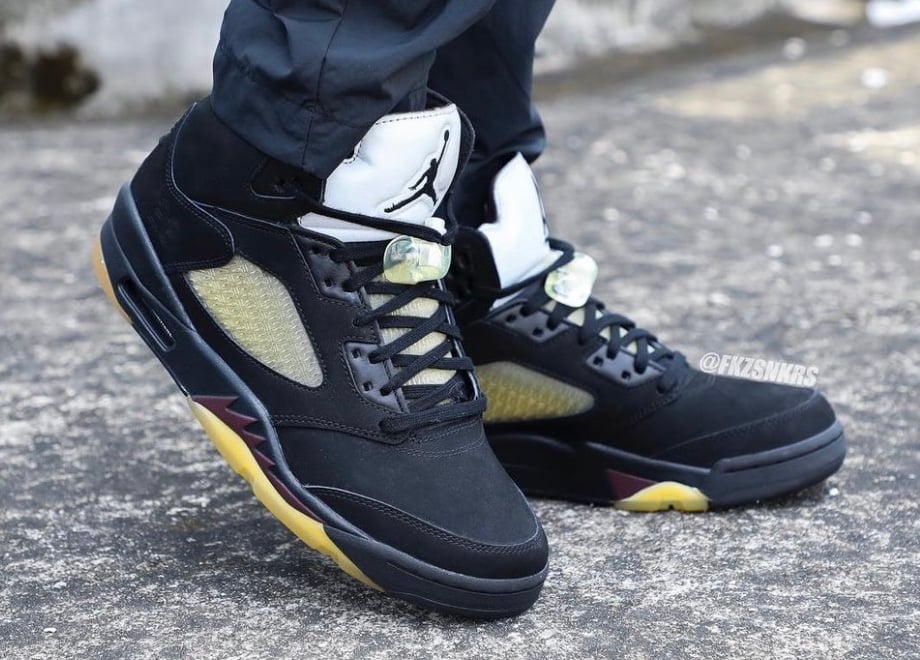 How the A Ma Maniére x Air Jordan 5 ‘Black’ Looks On-Feet