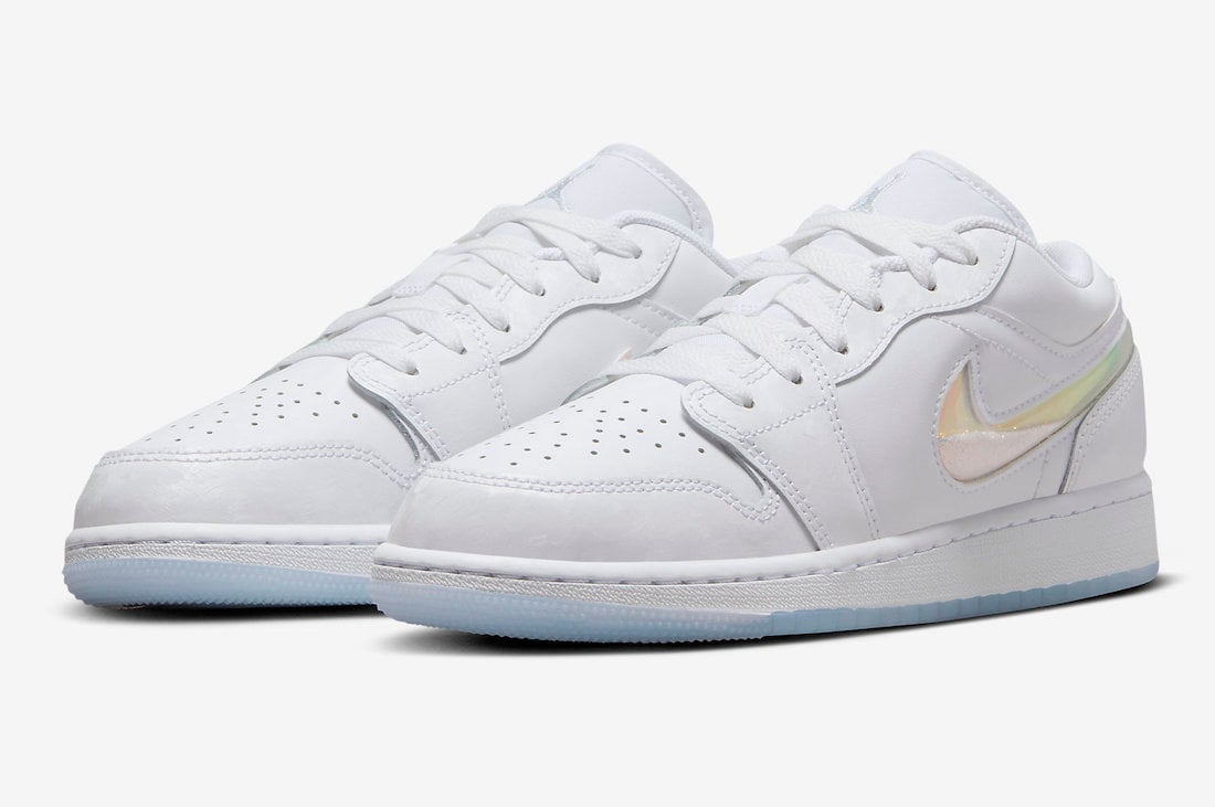 This Air Jordan 1 Low Comes with Iridescent Glitter Swooshes
