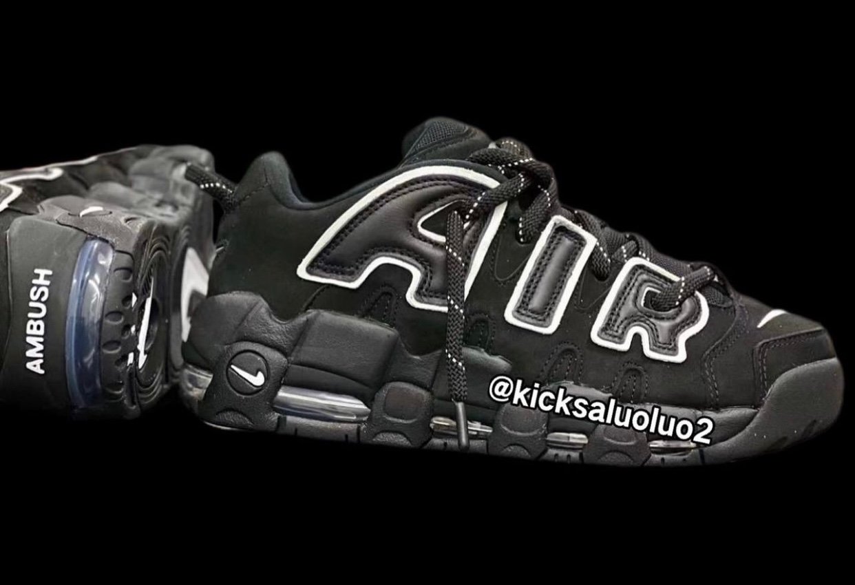 First Look: AMBUSH x Nike Air More Uptempo Low ‘Black White’