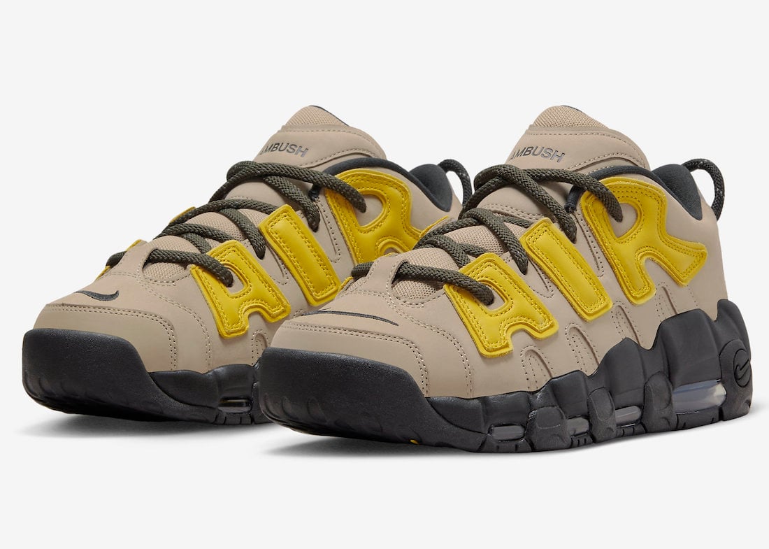 AMBUSH x Nike Air More Uptempo Low ‘Limestone’ Official Images