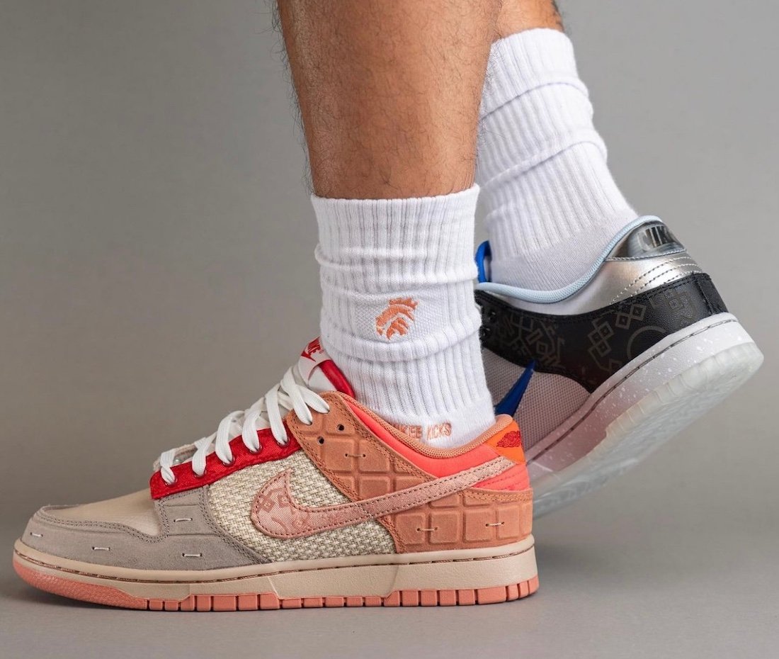CLOT What The Nike Dunk Low FN0316-999 On-Feet