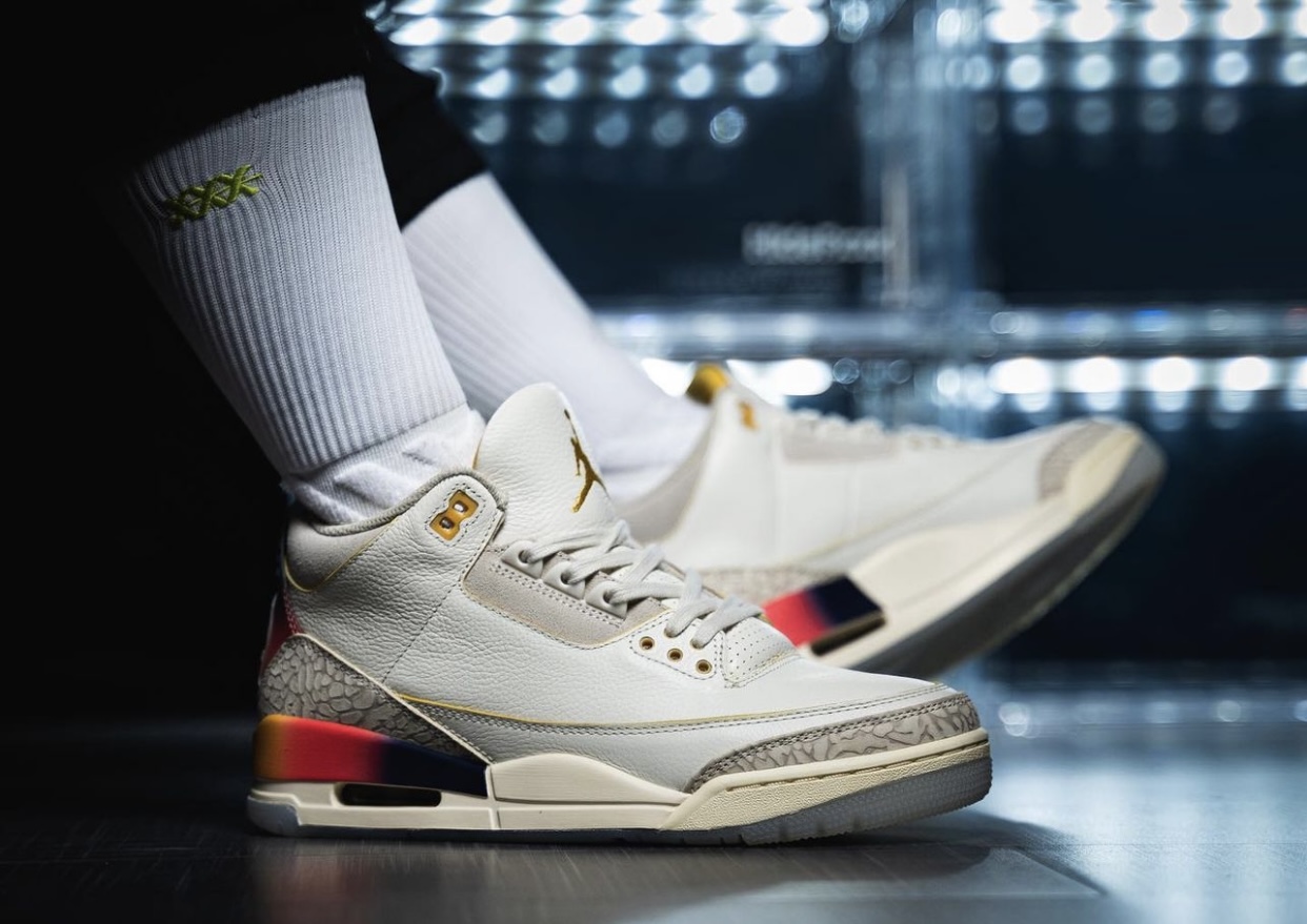 J Balvin Air Jordan 3 Medellin Sunset FN0344-901 On-Feet