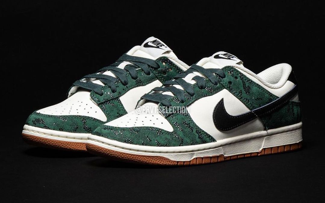 New Photos of the Nike Dunk Low ‘Green Snake’