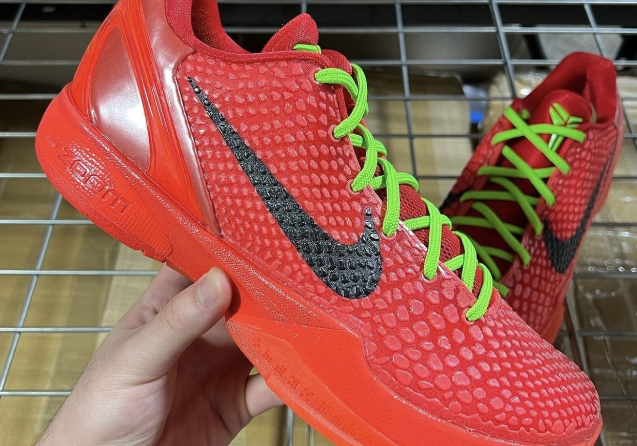 A Closer Look at the Nike Kobe 6 Protro ‘Reverse Grinch’