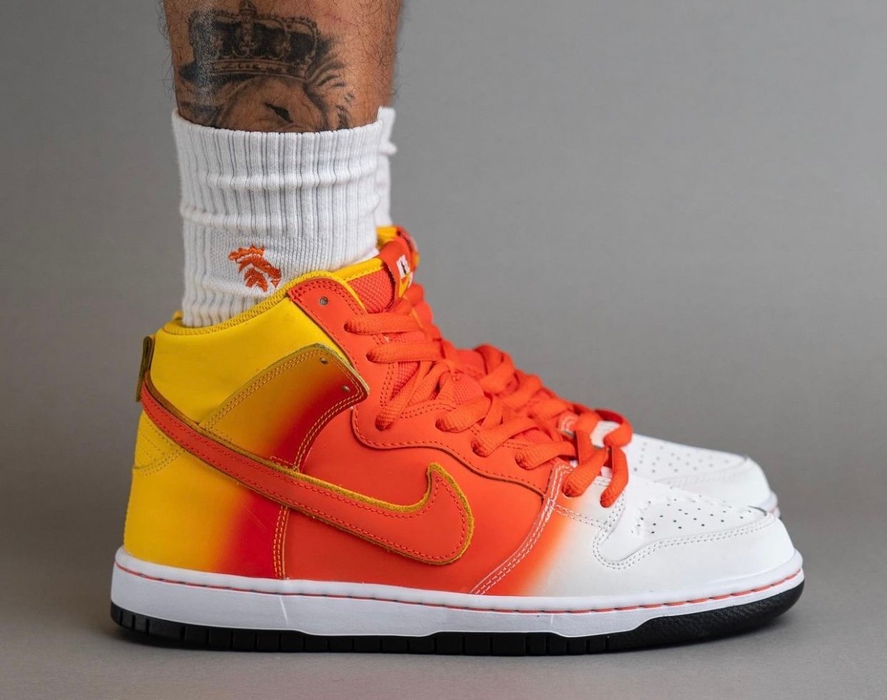 Nike SB Dunk High Sweet Tooth Candy Corn FN5107-700 On-Feet