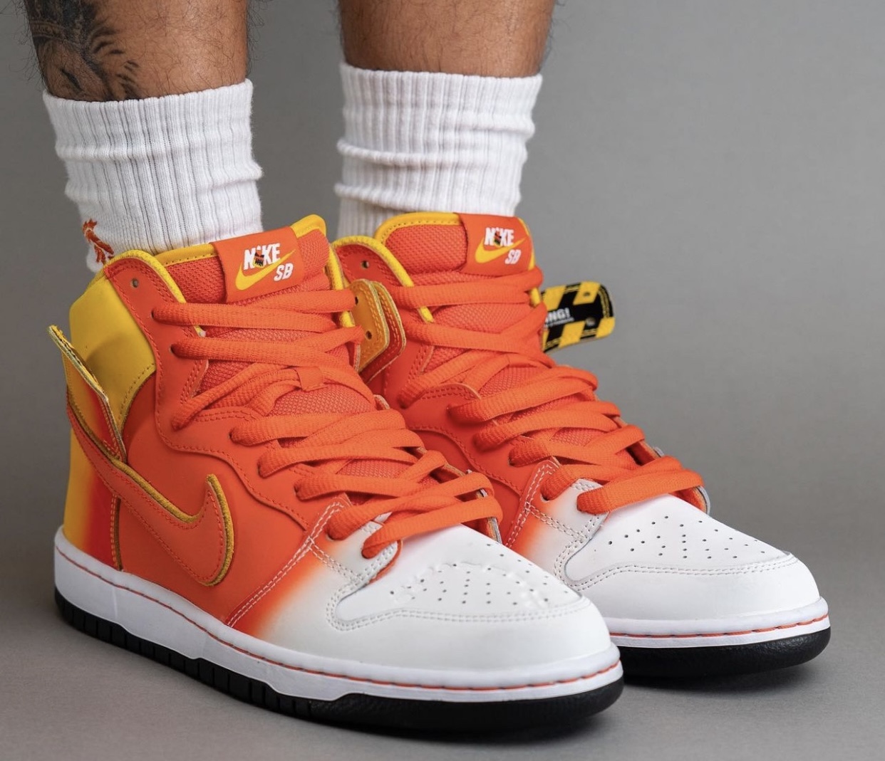 Nike SB Dunk High Sweet Tooth Candy Corn FN5107-700 On-Feet