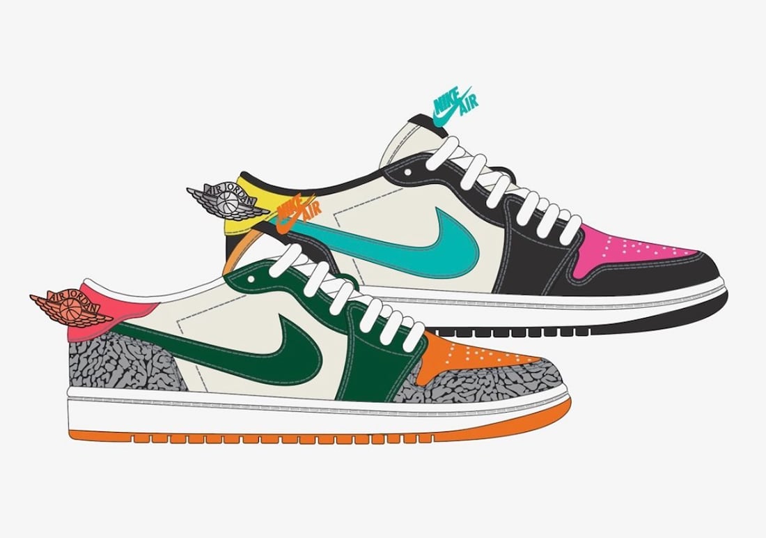Check Out the SoleFly x Air Jordan 1 Low OG ‘What The’