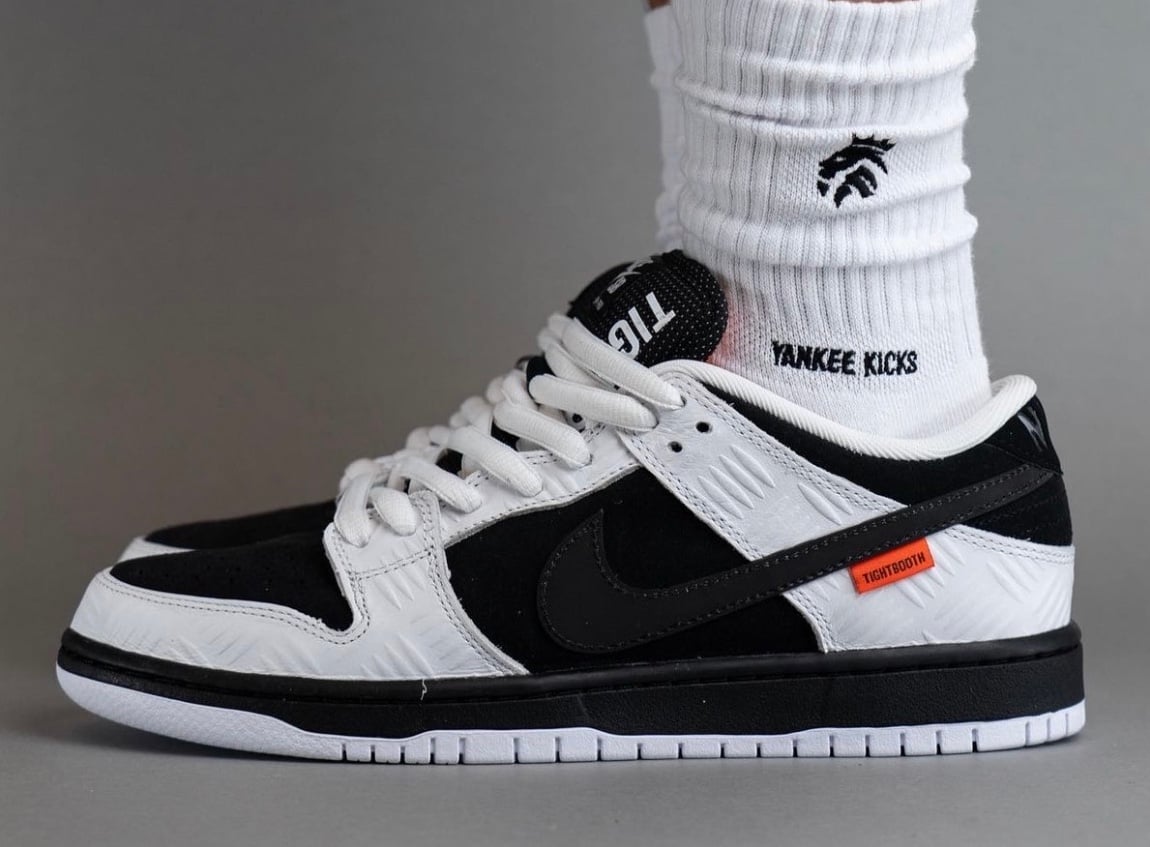 How the TIGHTBOOTH x Nike SB Dunk Low Looks On-Feet