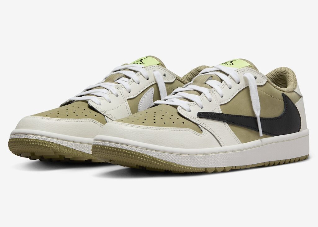 Travis Scott Air Jordan 1 Low Golf Olive FZ3124-200