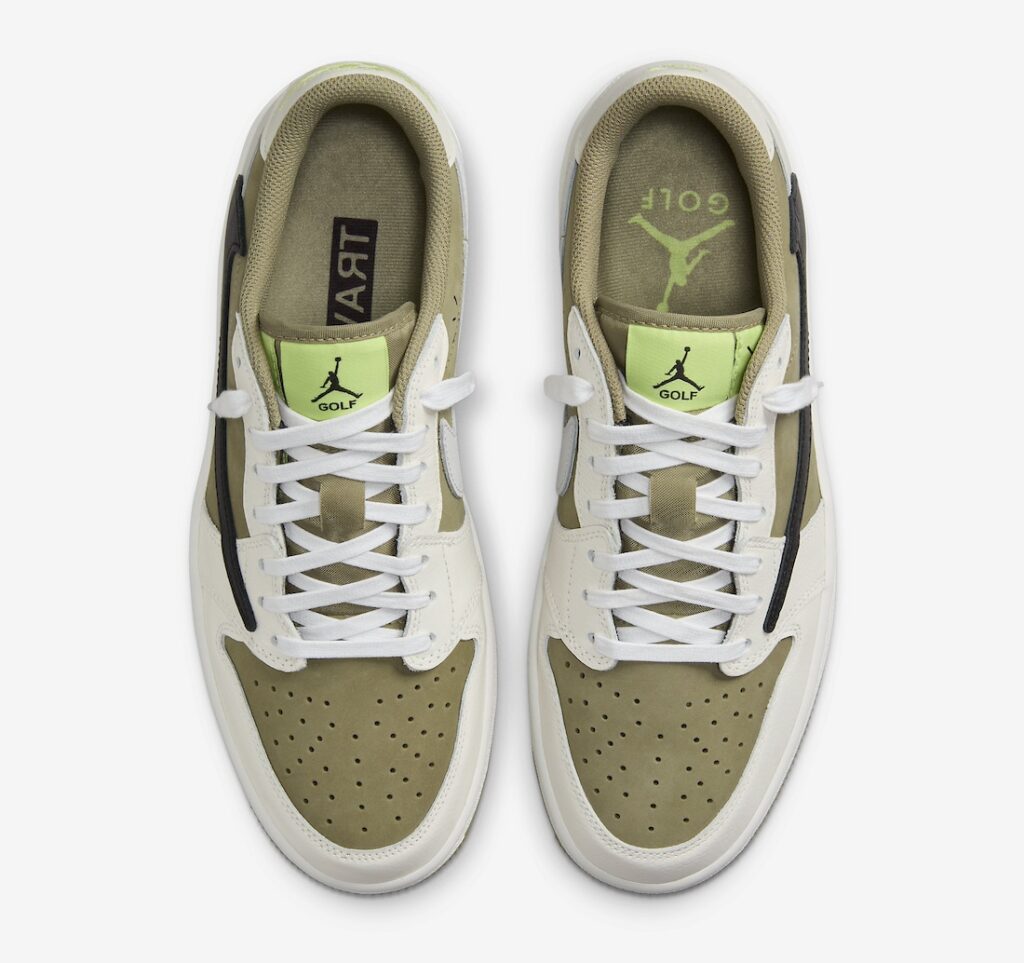 Travis Scott Air Jordan 1 Low Golf Olive FZ3124-200