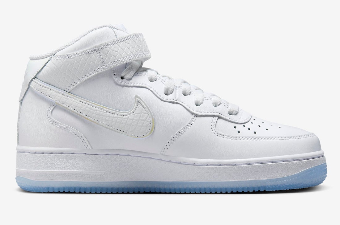 Nike Air Force 1 Mid White Ice Reptile FN4274-100