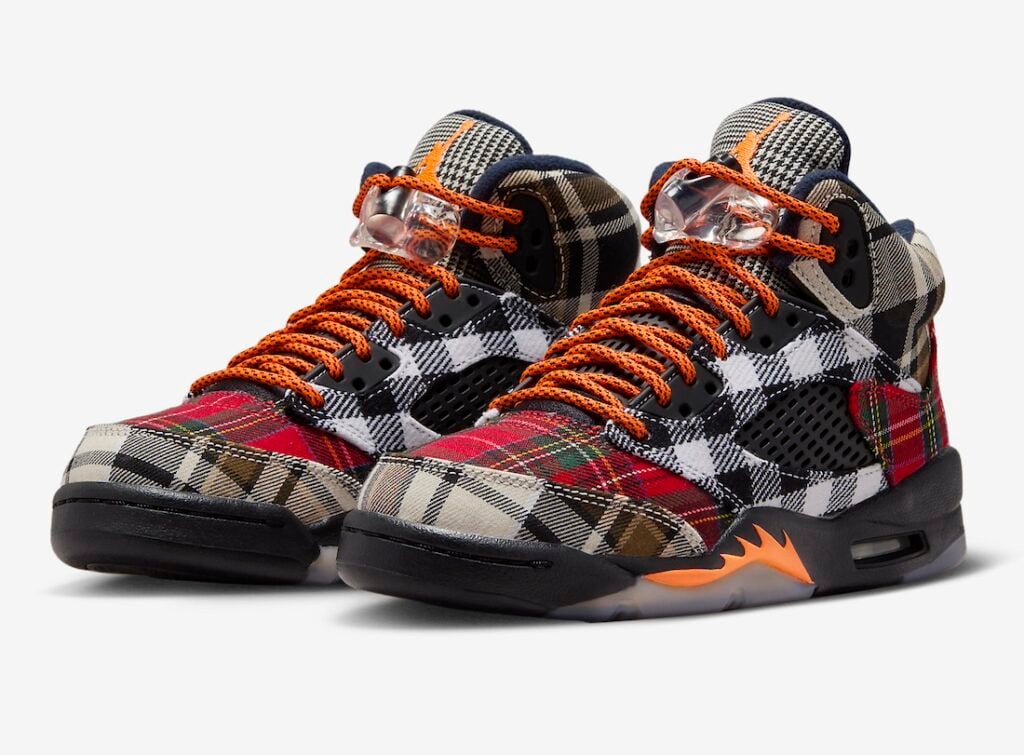 Air Jordan 5 Plaid FD4814-008 GS Kids