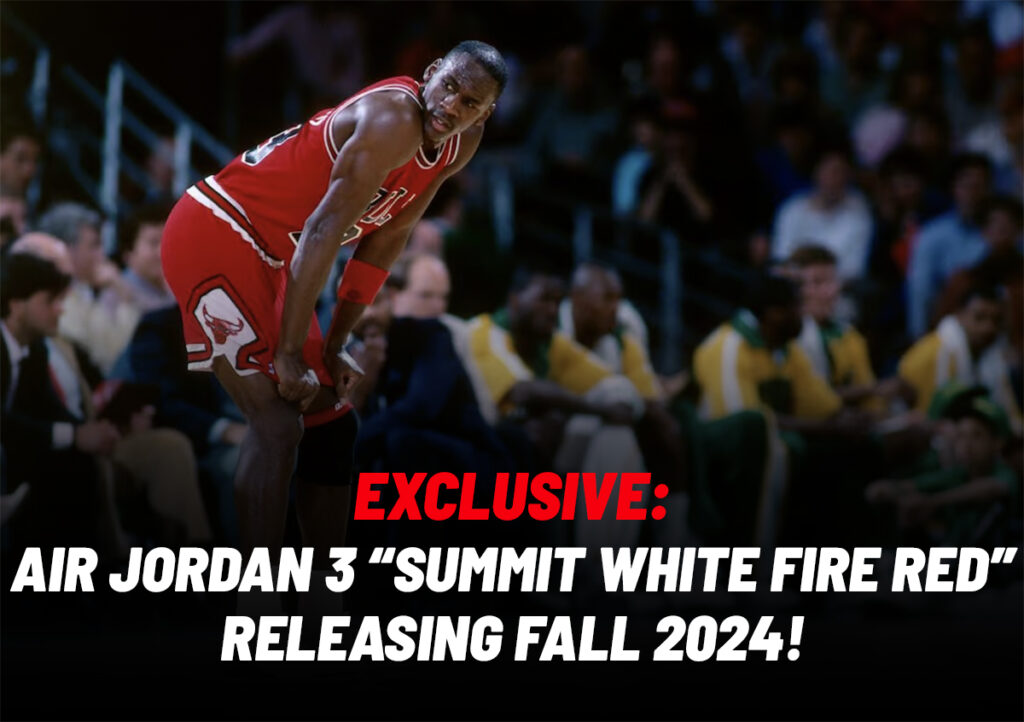 Air Jordan 3 Summit White Fire Red CT8532-106 2024
