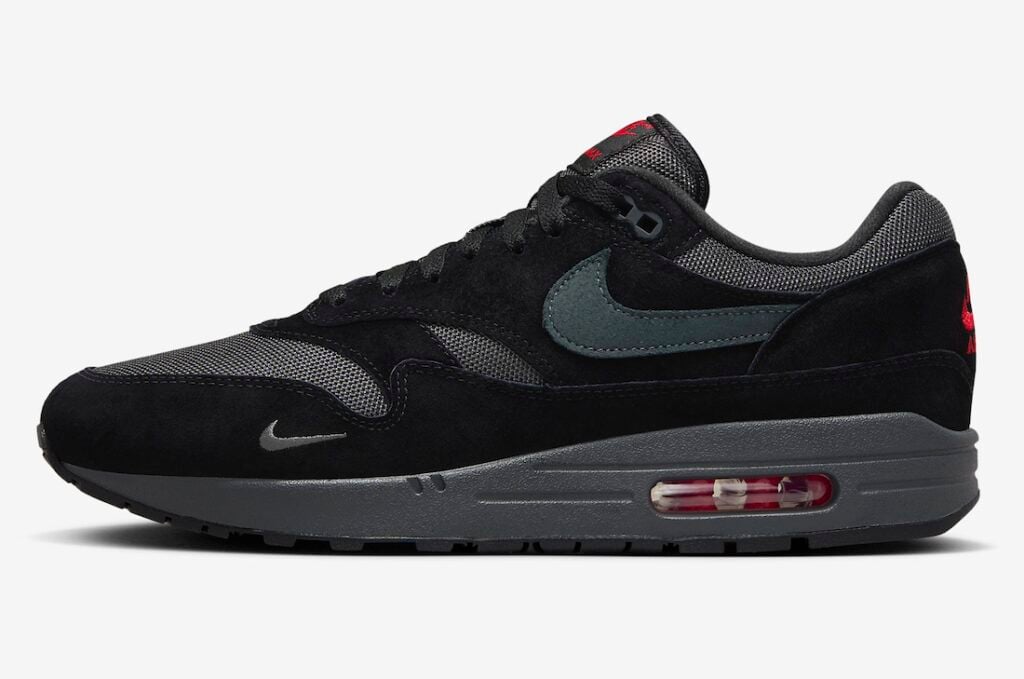 Nike Air Max 1 Bred Black Anthracite University Red FV6910-001