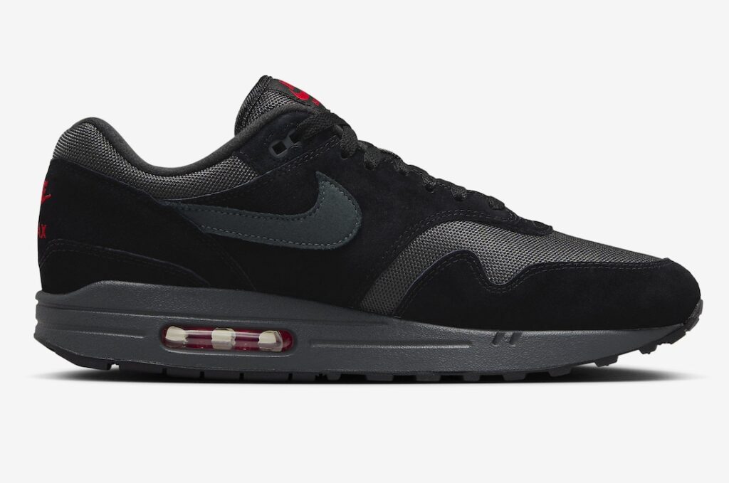 Nike Air Max 1 Bred Black Anthracite University Red FV6910-001