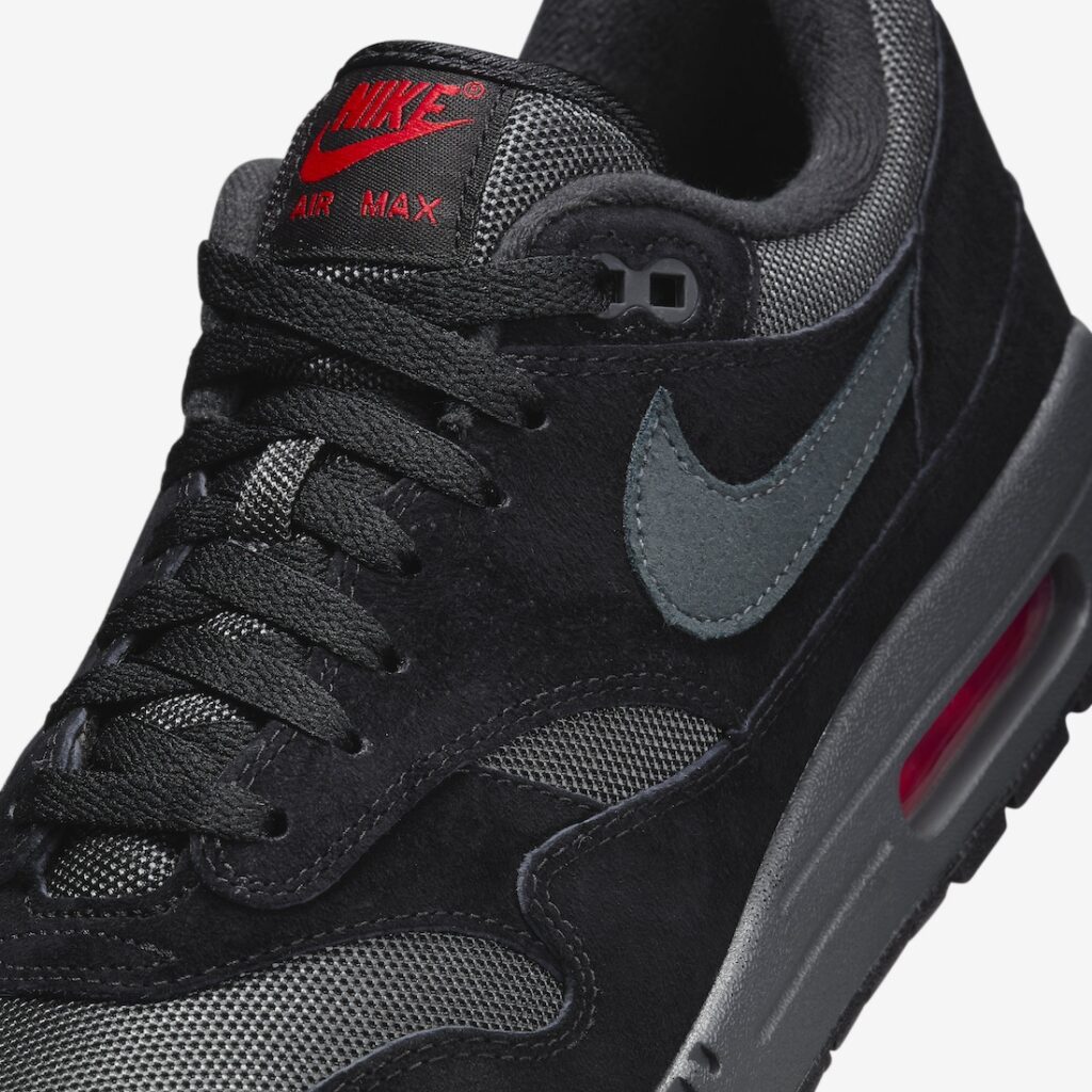 Nike Air Max 1 Bred Black Anthracite University Red FV6910-001