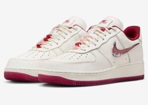 Nike Air Force 1 Low “Valentine’s Day” 2024 With Glitter Swooshes