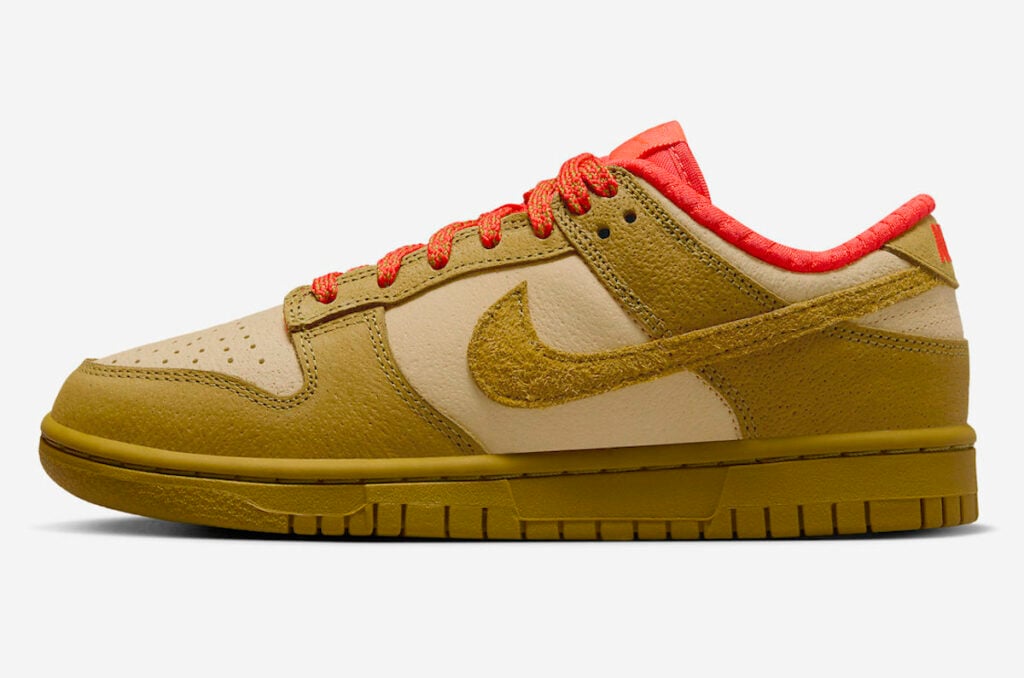 Nike Dunk Low Sesame Bronzine Picante Red