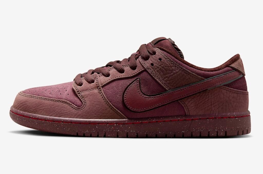 Nike SB Dunk Low City of Love Burgundy Crush FN0619-600