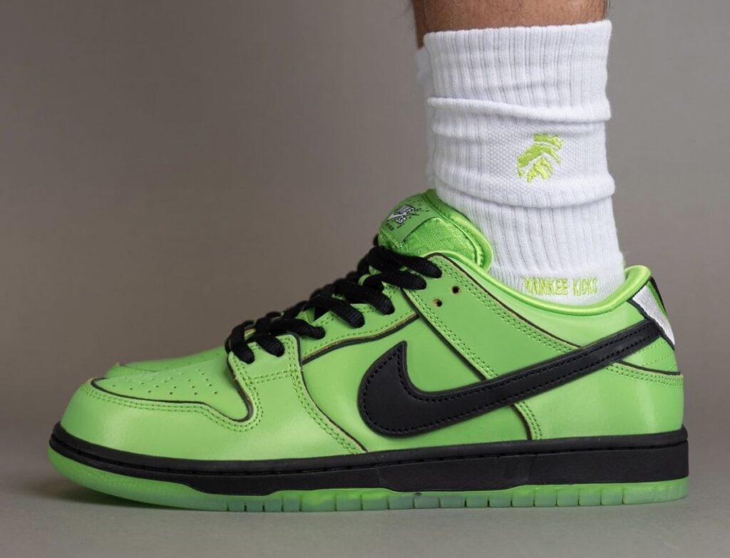 Powerpuff Girls Nike SB Dunk Low Buttercup On-Feet