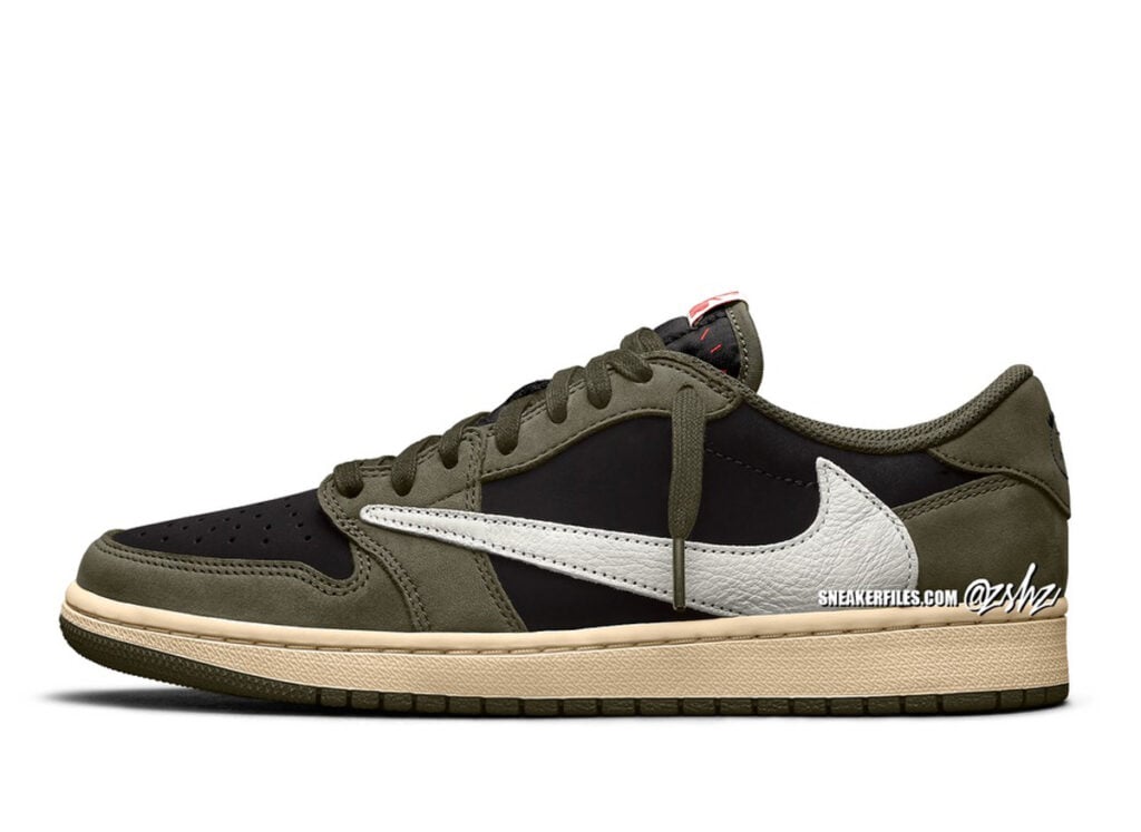 Travis Scott Air Jordan 1 Low OG Black Olive DM7866-002 2024