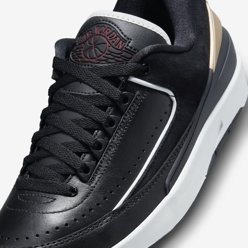 Air Jordan 2 Low Black Varsity Red Metallic Gold DX4401-001