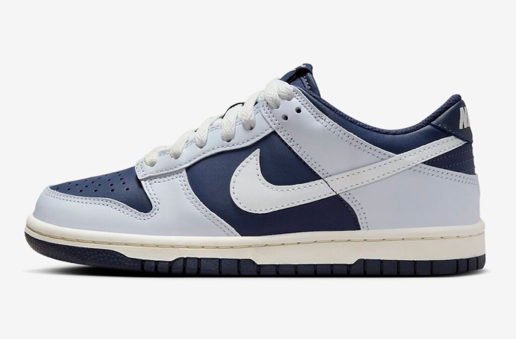 Nike Dunk Low GS Football Grey Midnight Navy