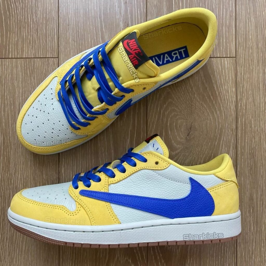 Travis Scott Air Jordan 1 Low OG Canary Elkins