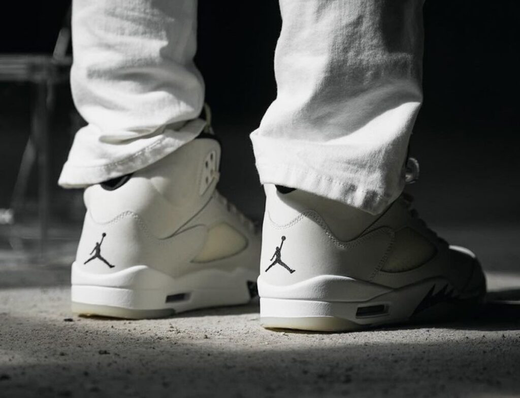 Air Jordan 5 SE Sail Black On-Feet FN7405-100