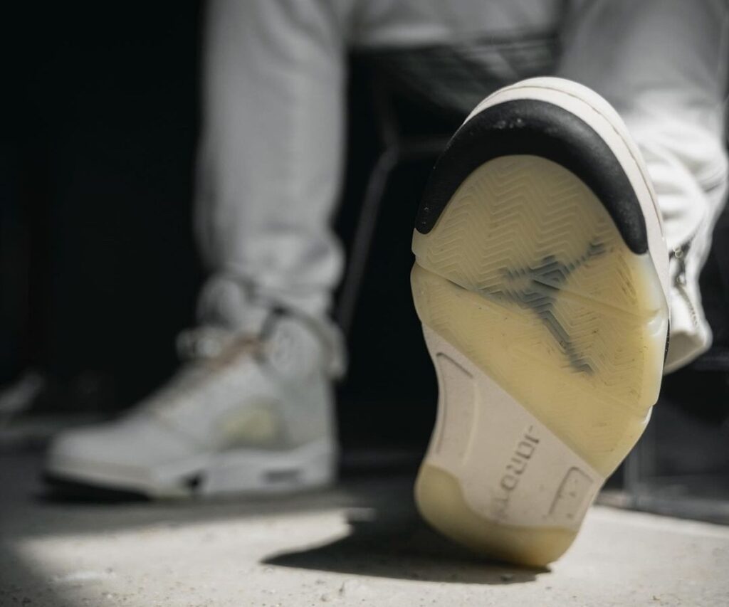 Air Jordan 5 SE Sail Black On-Feet FN7405-100