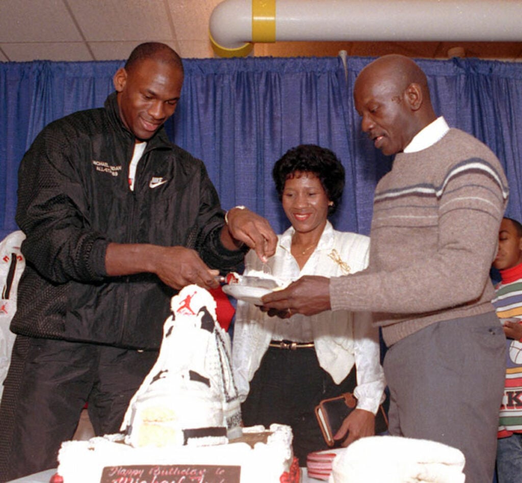 Michael Jordan Air Jordan 4 White Cement Birthday Cake