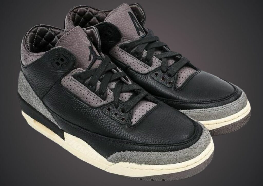 A Ma Maniere Air Jordan 3 Black Flat Pewter Violet Ore FZ4811-001