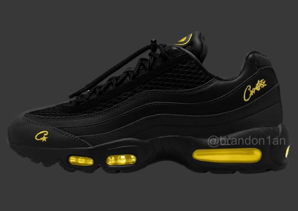 Corteiz Nike Air Max 95 Black Tour Yellow FB2709-003