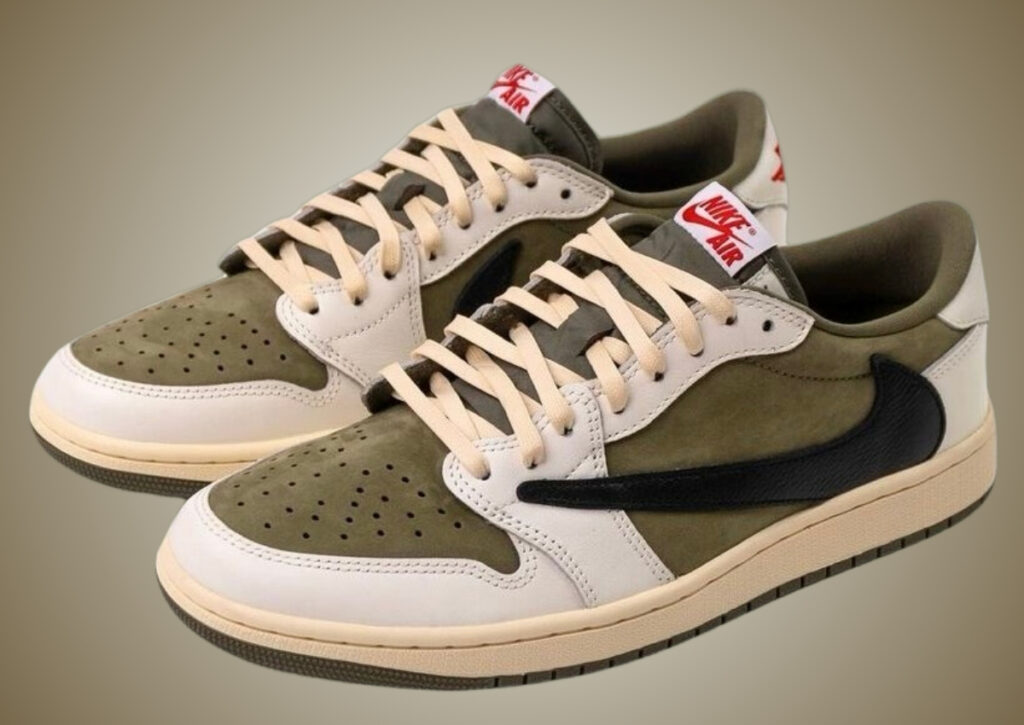 Travis Scott Air Jordan 1 Low OG Medium Olive DM7866-200 Release Info