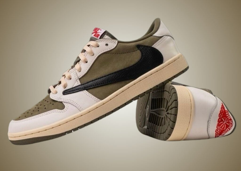 Travis Scott Air Jordan 1 Low OG Medium Olive DM7866-200 Release Info