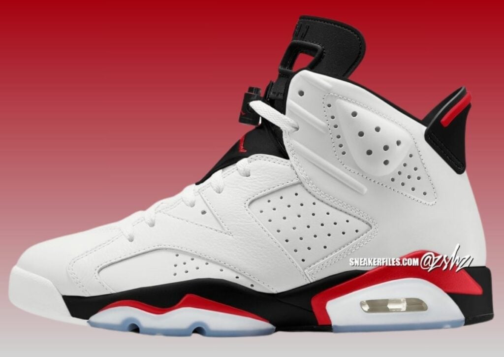 Air Jordan 6 White Fire Red CT8529-120 2025