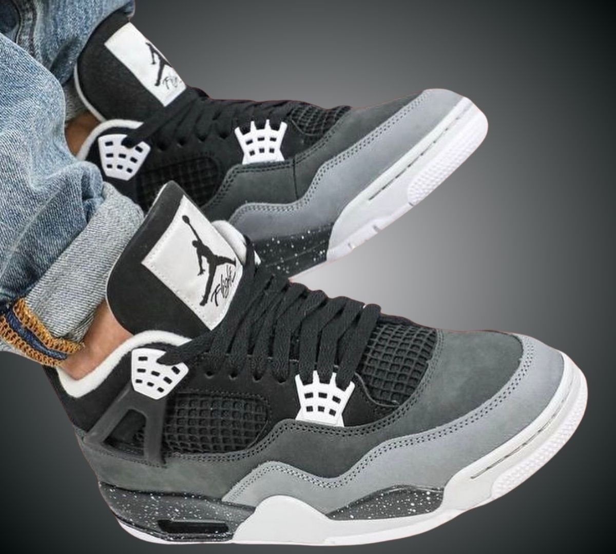 jordan 4 fear on feet