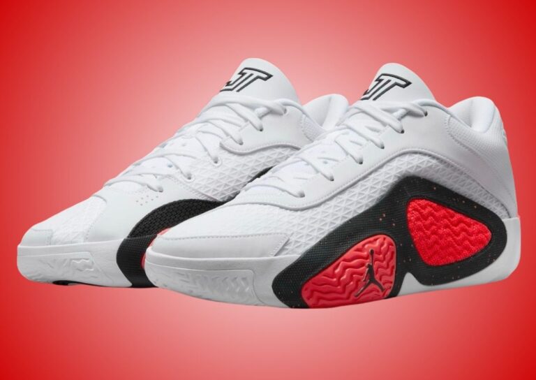 Jordan Tatum 2 White Bright Crimson FJ6457-106 | SneakerFiles