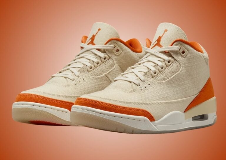 orange and white air jordans