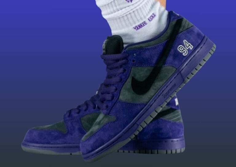 Dunk Ink Supreme x Nike SB Dunk Low Ink HQ8487-500 | SneakerFiles