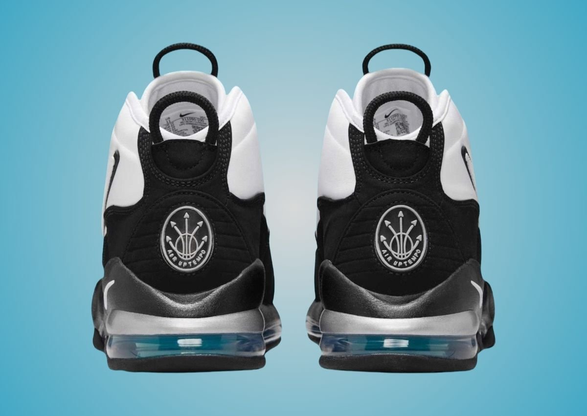 nike air max uptempo 95 white black teal