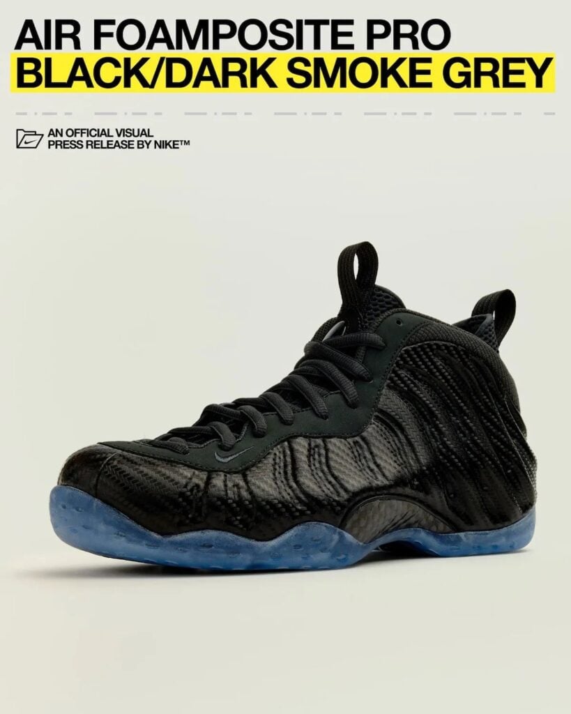 Nike Air Foamposite One Carbon Fiber Dark Smoke Grey HF2902-002