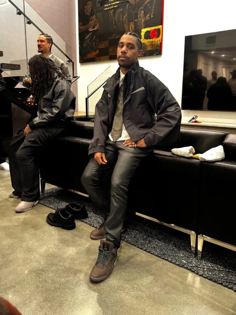 Reese LaFlare A Ma Maniere Air Jordan 4 Dark Mocha IF3102-200 On-Foot