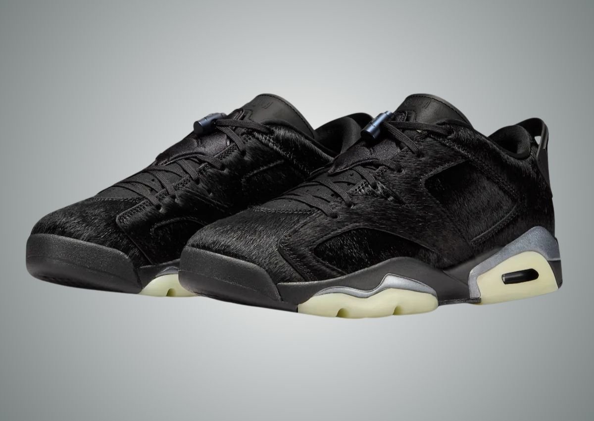Air Jordan 6 Low “Blackout” with Pony Hair Releases February 2026