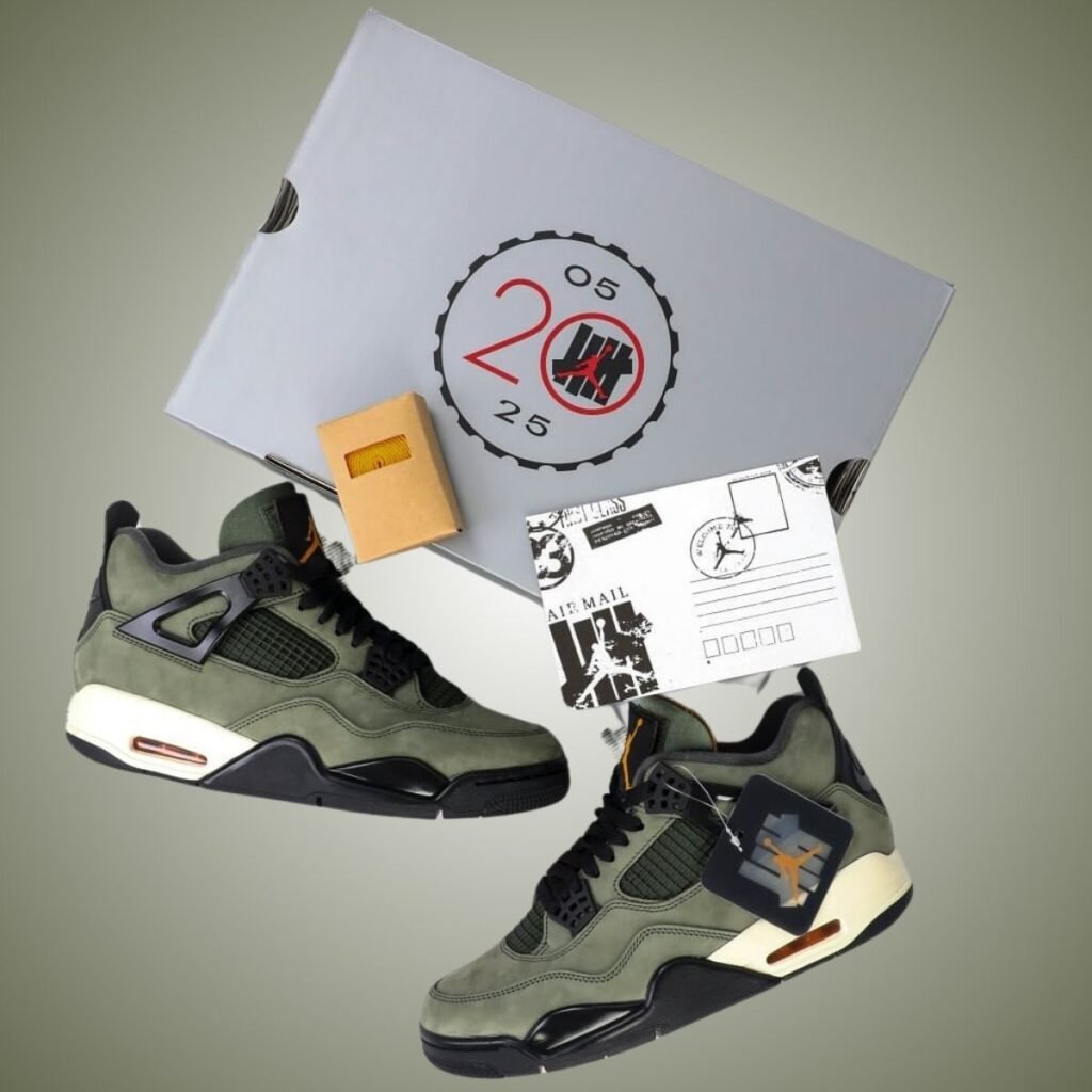 Undefeated Air Jordan 4 2025 Deep Green Clementine IB1519-200