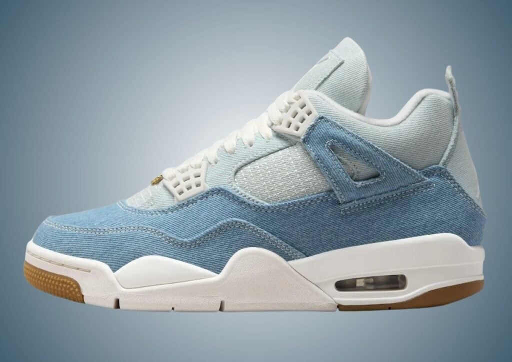 Air Jordan 4 Denim Worn Blue Womens IB6716-100