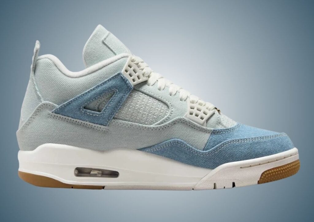 Air Jordan 4 Denim Worn Blue Womens IB6716-100