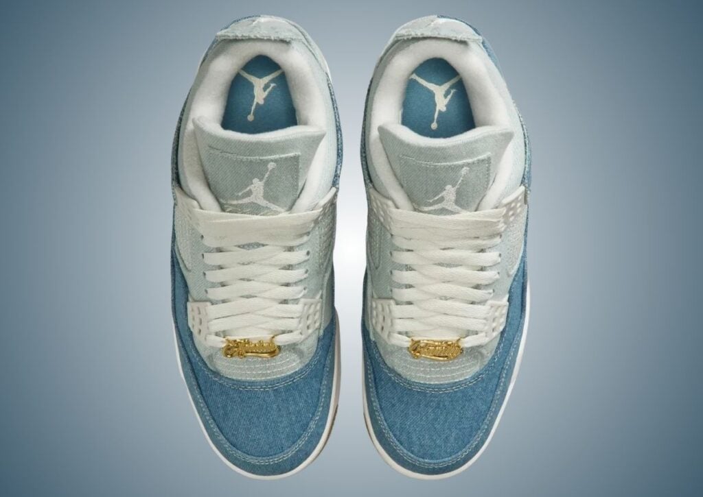 Air Jordan 4 Denim Worn Blue Womens IB6716-100