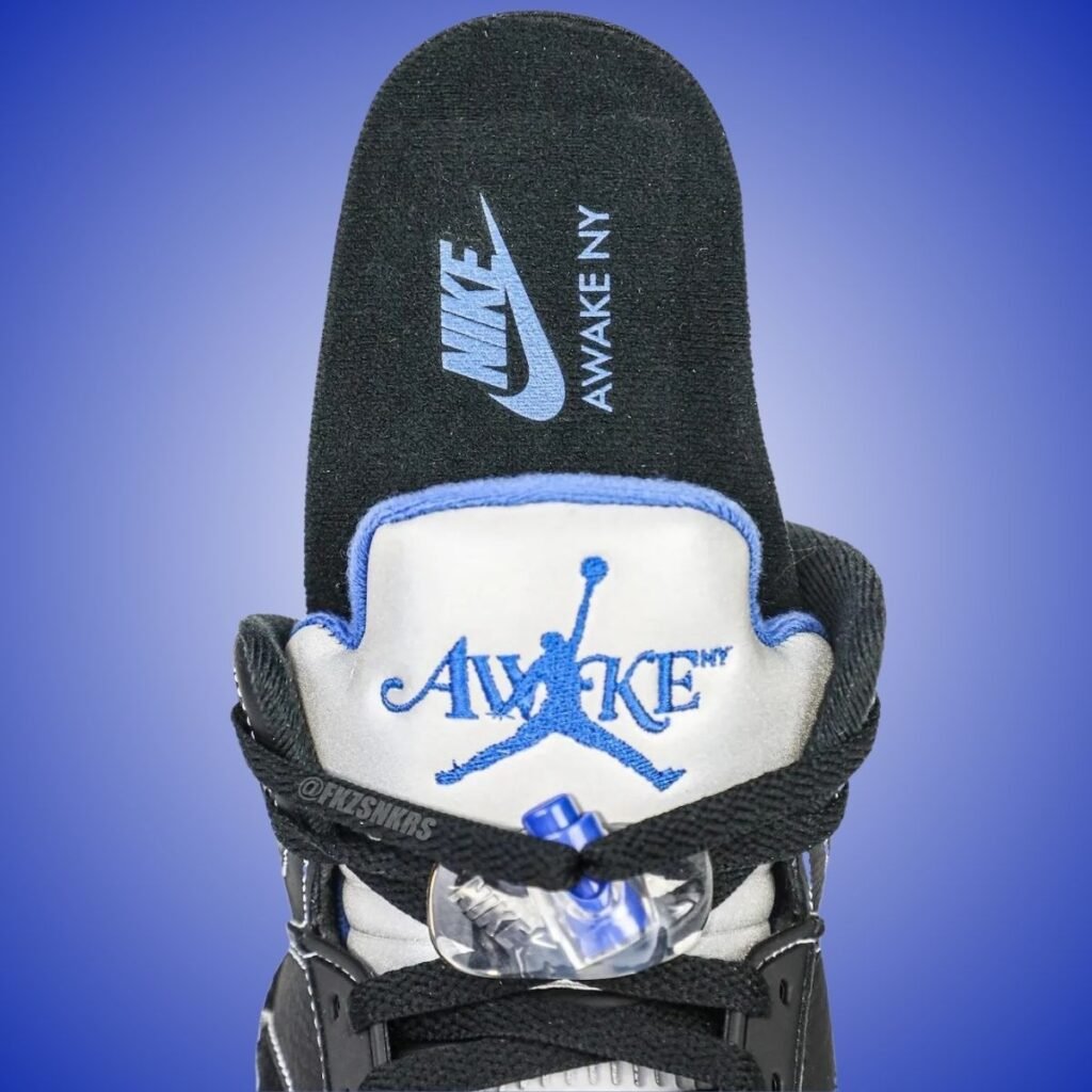 Awake NY Air Jordan 5 Black Racer Blue DV4982-004
