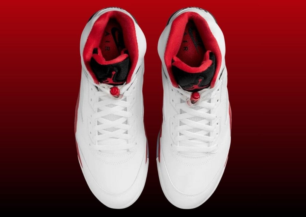 Air Jordan 5 Fire Red Black Tongue 2025 HQ7978-101